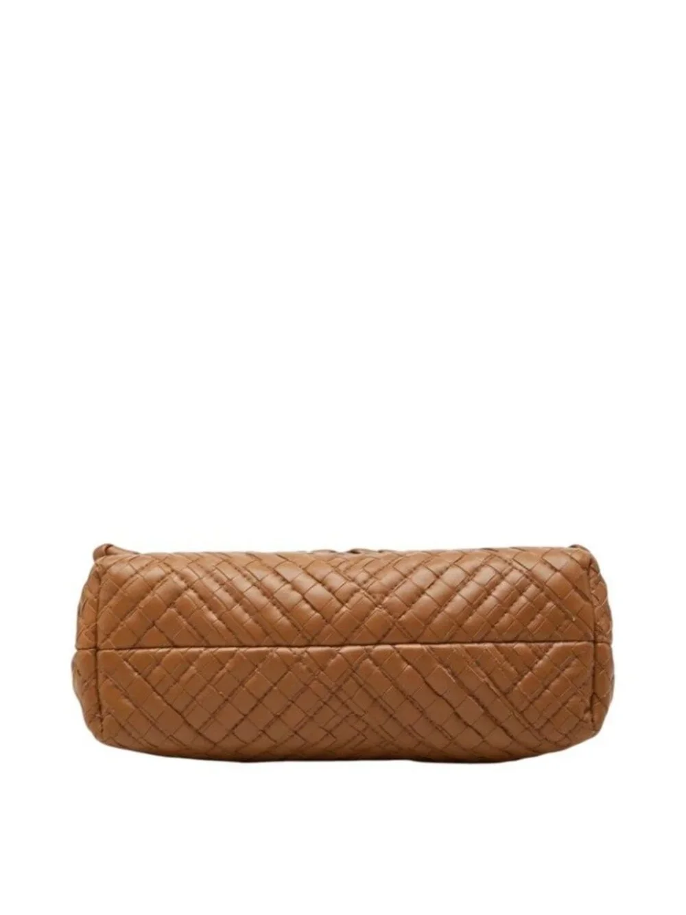 Bottega Veneta Intrecciato Olympia Small Chain Shoulder Bag Brown Leather